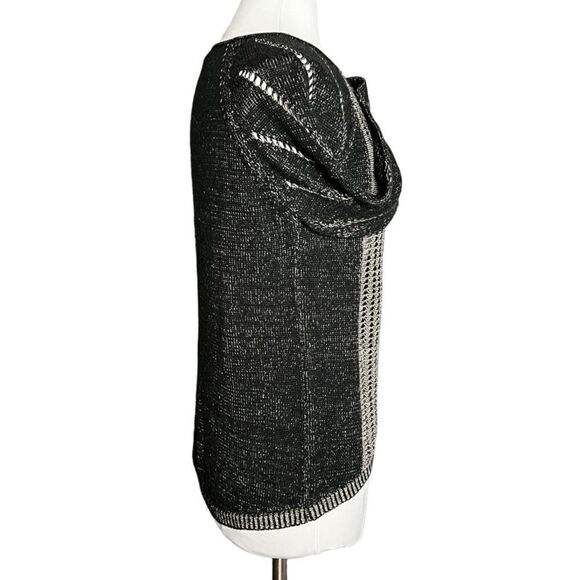 FEVER LIGHTWEIGHT Mixed Cotton Blend Knit Hi-Low Hem Pullover Crewneck Sweater - Picture 8 of 9